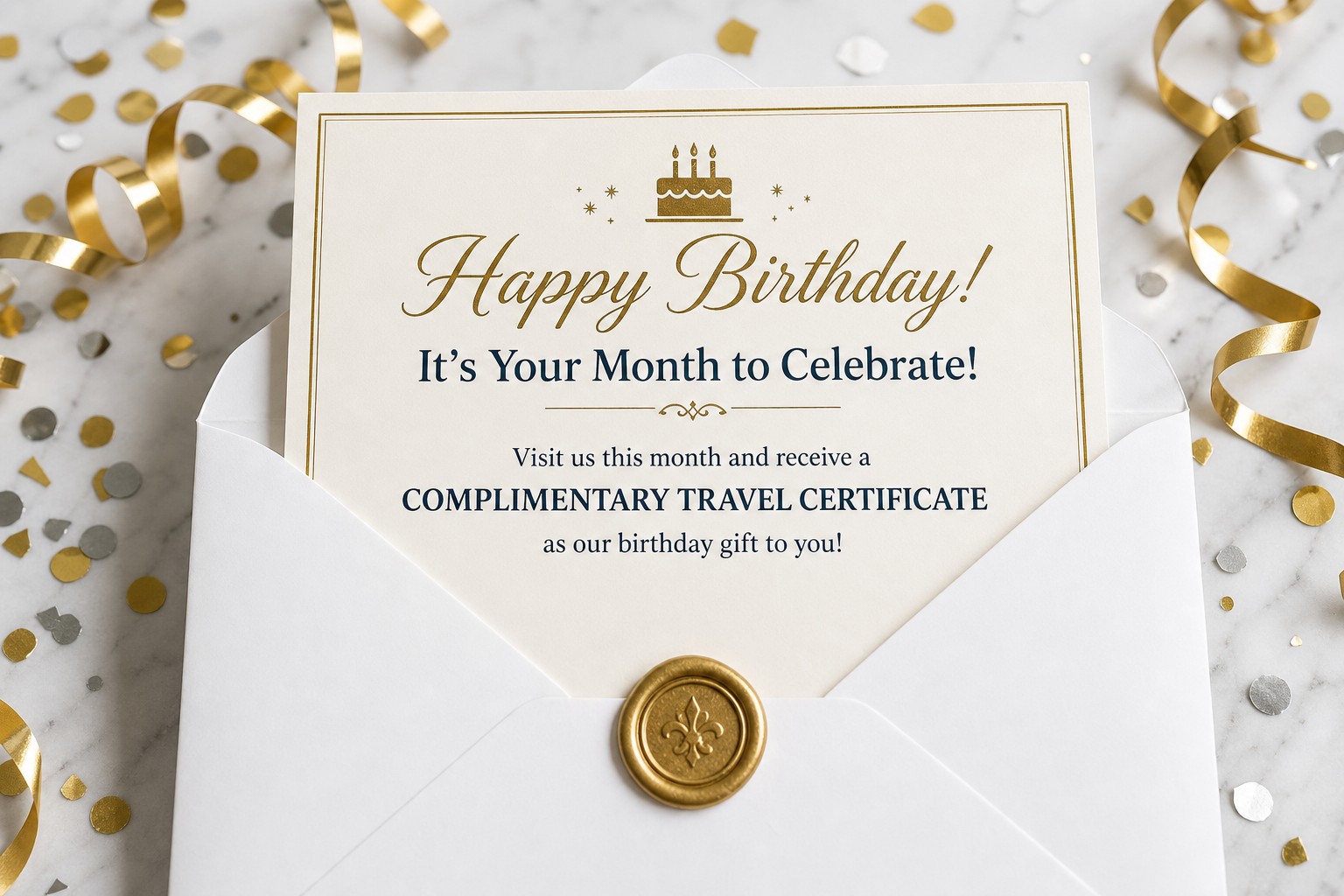 Birthday mailer design
